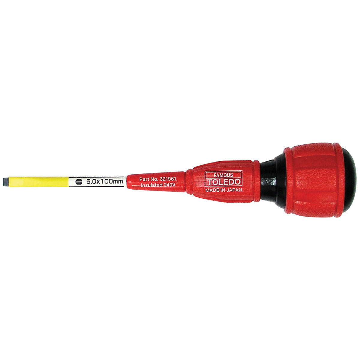 Toledo Screwdriver Insulated Sl5.0X100mm