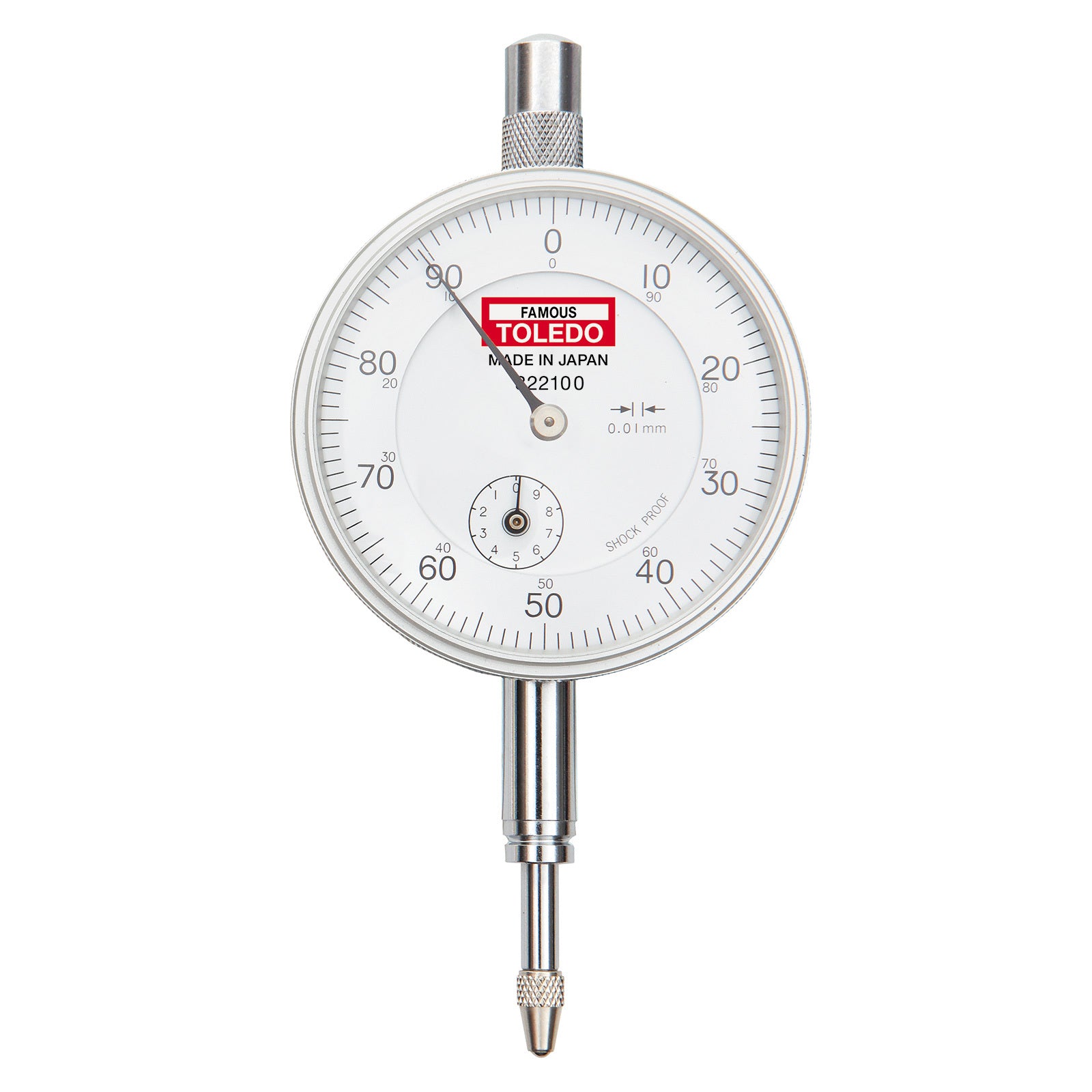 Toledo Dial Indicator Analogue 0.01X10mm