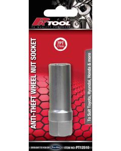 Pro-Kit Anti-Theft Wheel Nut Socket - 7 Point 17mm