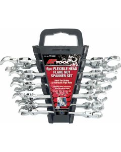 Pro-Kit Flex Head Flare Nut Spanner Set - 6 Piece
