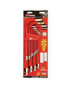 Pro-Kit Jumbo Hex Key Set 13 Piece Sae Extra Long Ball End Magnetic Tips