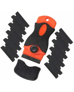 Pro-Kit Non-Marring Plastic Blade Scraper with 10 Blades