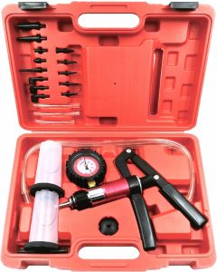 Pro-Kit Vacuum Pump & Brake Bleeder Kit - 22 Piece