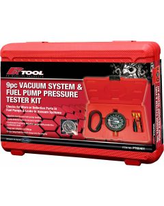 Pro-Kit Vacuum System & Fuel Pump Pressure Tester Kit - 9 Piece