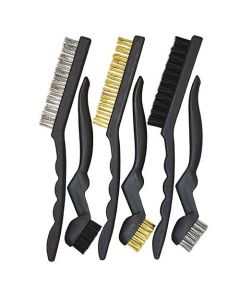 Pro-Kit Wire Brush Set 6 Piece Mixed Steel